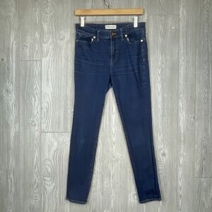 Madewell High Riser Skinny Jeans Womens‎ 28 Blue Dark Indigo Stretch Timeless